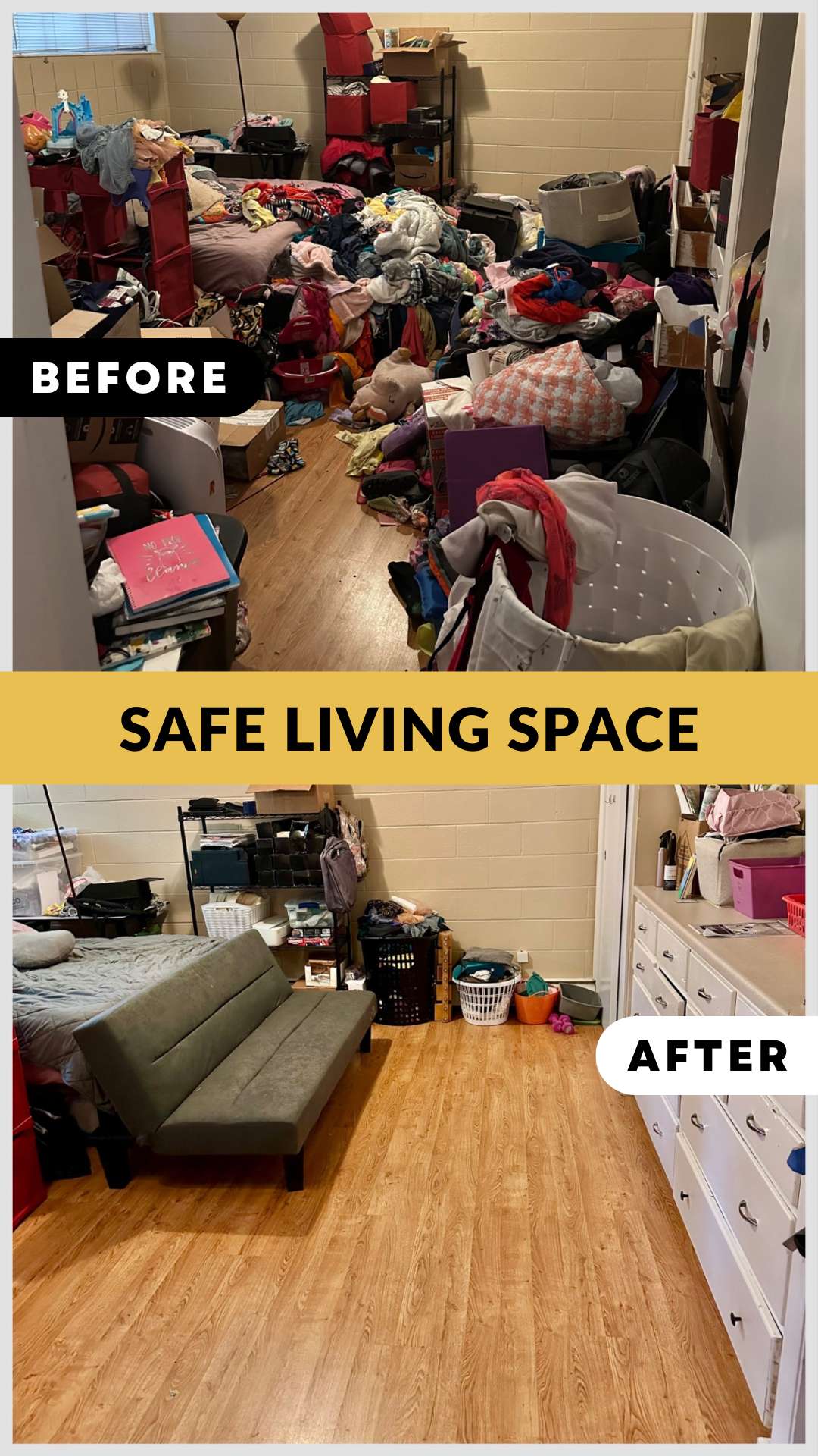 Safe living space transformation